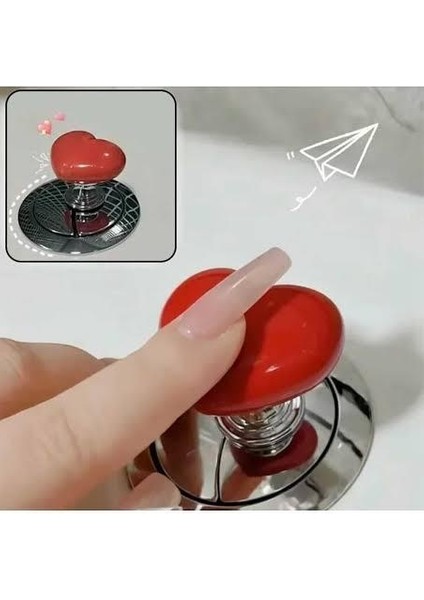 Klozet Sifon Tuşu Kalp Tasarımlı