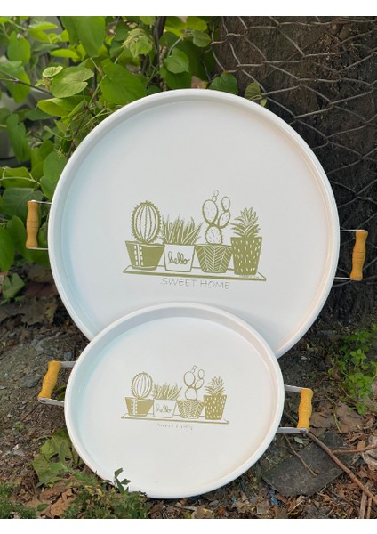 Ikili Yuvarlak Sunum Tepsisi Seti fırsatları