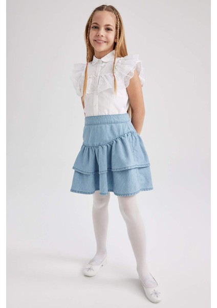 Kız Çocuk Jean Etek Z7327A623SM