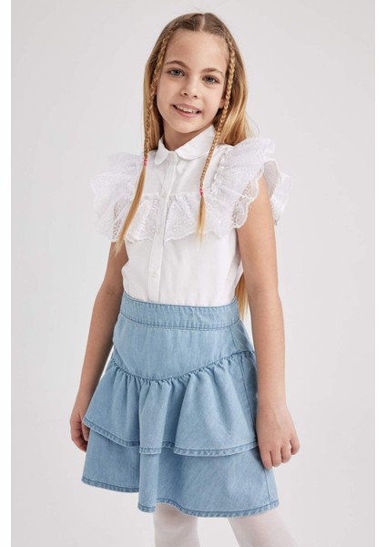 Kız Çocuk Jean Etek Z7327A623SM
