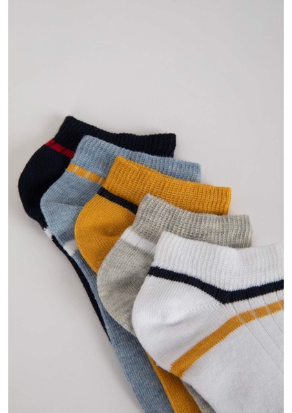 Erkek Çocuk 5'li Pamuklu Patik Çorap