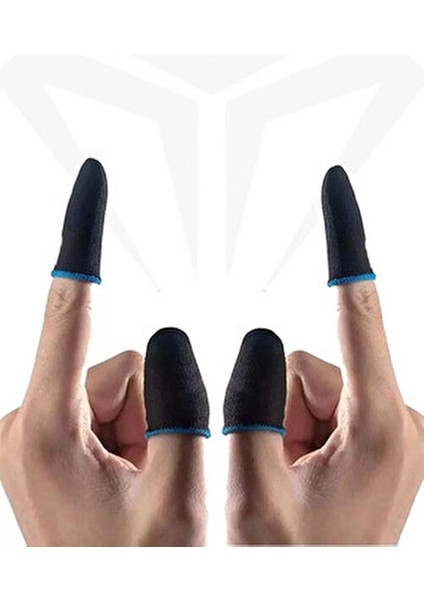 Memo E Spor Pubg Mobil Oyun Parmaklık Eldiveni Hassas Dokunma Karbon Fiber Kumaş 2 Adet 1 Çift