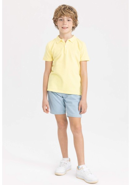 Erkek Çocuk Jean Basic Düz Şort Z1733A623SM