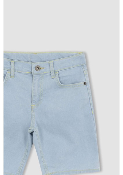 Erkek Çocuk Jean Basic Düz Şort Z1733A623SM
