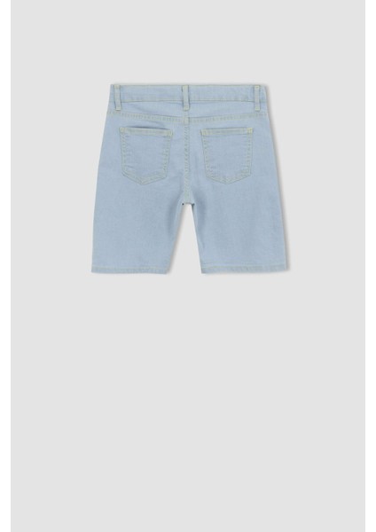 Erkek Çocuk Jean Basic Düz Şort Z1733A623SM