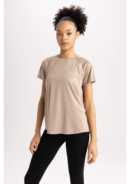 Fit Comfort Fit Bisiklet Yaka Sporcu Kısa Kollu Tişört Z6563AZ23SP
