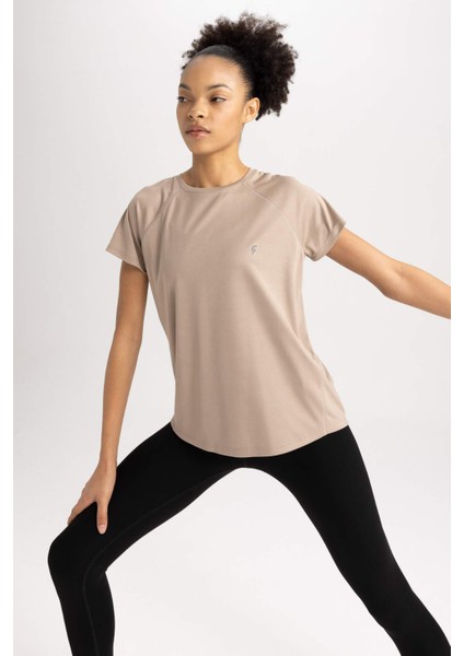 Fit Comfort Fit Bisiklet Yaka Sporcu Kısa Kollu Tişört Z6563AZ23SP