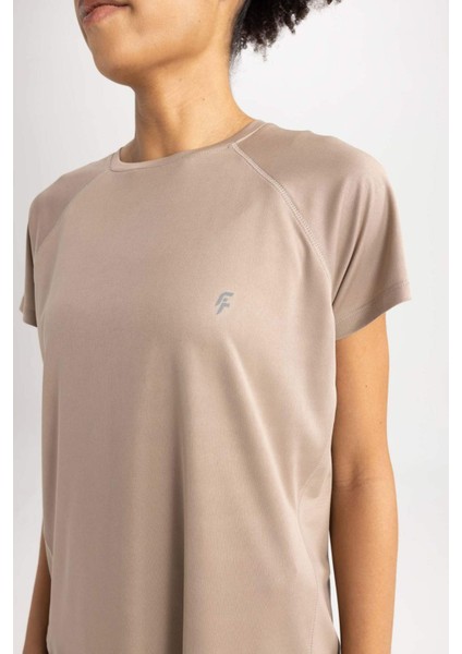 Fit Comfort Fit Bisiklet Yaka Sporcu Kısa Kollu Tişört Z6563AZ23SP