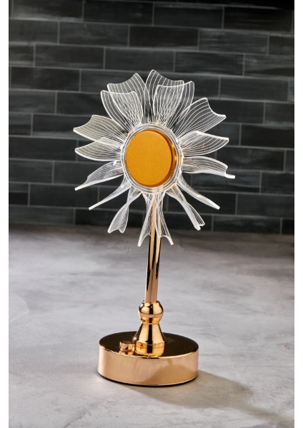 Çiçek Tasarımlı LED Masa Lambası