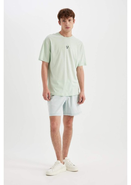 Relax Fit Jean Bermuda Şort Z4459AZ24SM