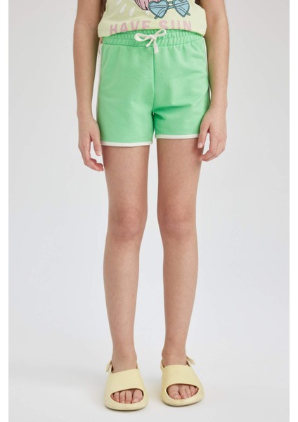 Kız Çocuk Beli Bağcıklı Şort L6125A623HS