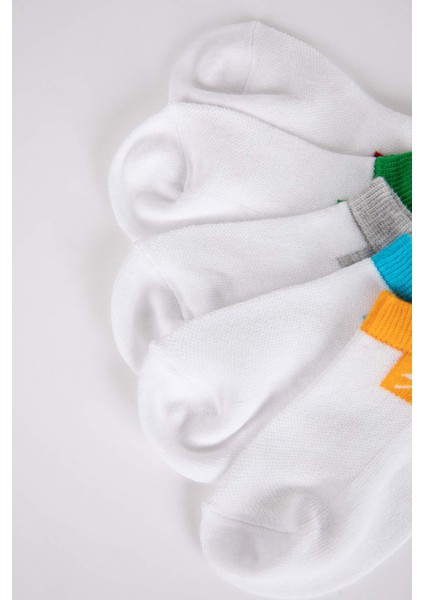 Erkek Çocuk 5'li Pamuklu Patik Çorap Z9985A6NS