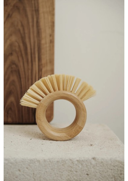 Ahşap Sebze Meyve Yıkama Fırçası