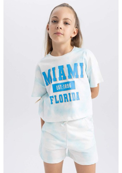 Kız Çocuk Batik Desenli Şort A2463A823HS