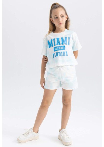 Kız Çocuk Batik Desenli Şort A2463A823HS