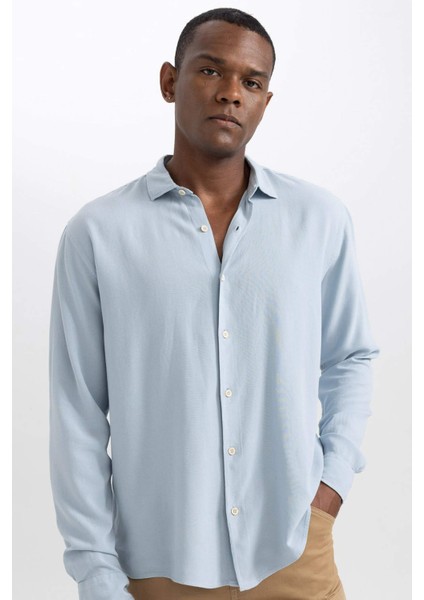 Regular Fit Uzun Kollu Gömlek A0876AX23SM