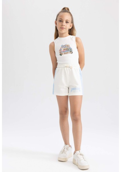 Kız Çocuk Baskılı Şort