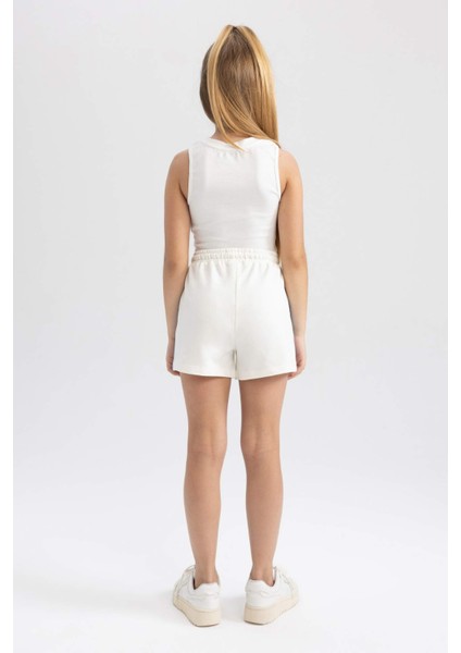 Kız Çocuk Baskılı Şort