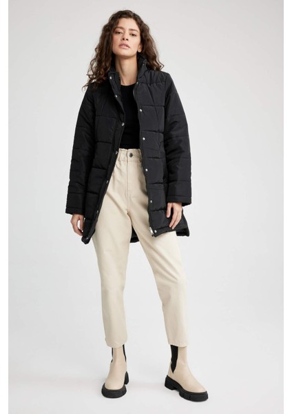 Su İtici Regular Kalıp Rüzgar Geçirmez Mont Parka A3769AX23SP