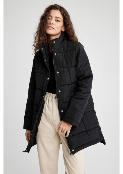 Su İtici Regular Kalıp Rüzgar Geçirmez Mont Parka A3769AX23SP