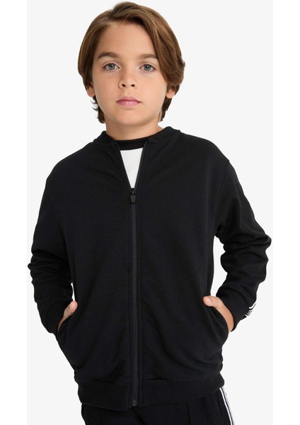 Erkek Çocuk Kolej Yaka Fermuarlı Bomber Ceket G1821A825AU modelleri