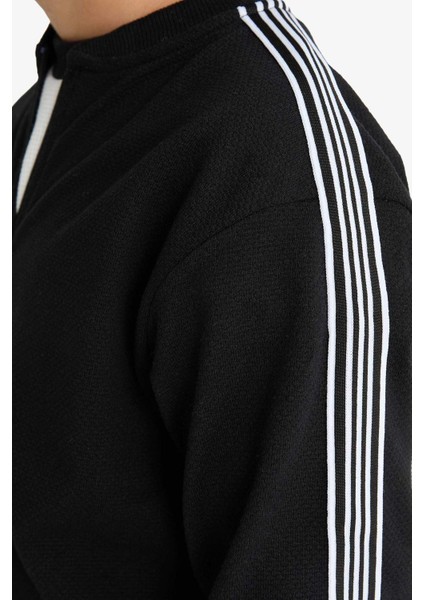 Erkek Çocuk Kolej Yaka Fermuarlı Bomber Ceket G1821A825AU