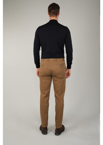 Haki Pamuklu Chino Pilesiz Erkek Pantolon PNS24K24001_D49 fiyatları