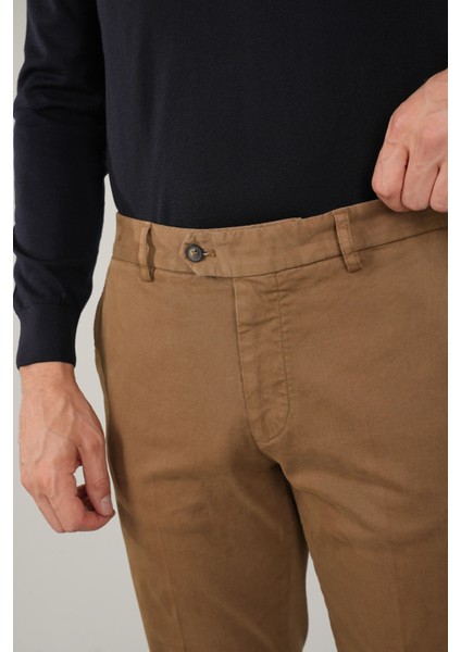 Haki Pamuklu Chino Pilesiz Erkek Pantolon PNS24K24001_D49 modelleri