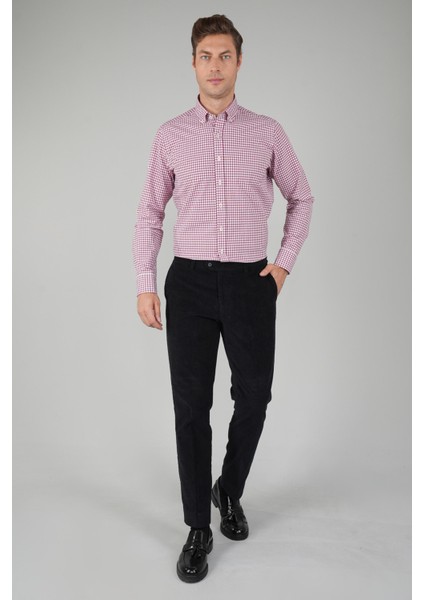 Siyah Kadife 4 Cepli Spor Erkek Pantolon PNS22K22233_D99 modelleri