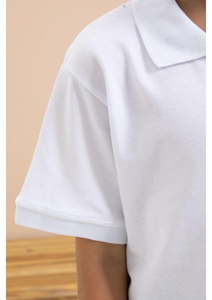 Erkek Çocuk Polo Yaka Kısa Kollu Okul Tişörtü 21410 indirimleri