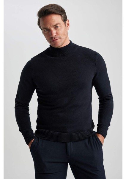 Slim Fit Balıkçı Yaka Kazak R1127AZ23WN