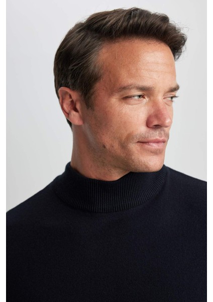 Slim Fit Balıkçı Yaka Kazak R1127AZ23WN