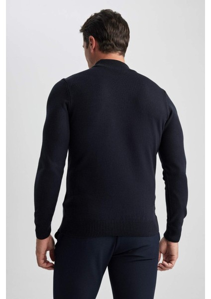 Slim Fit Balıkçı Yaka Kazak R1127AZ23WN