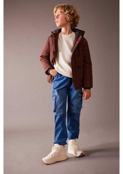 Erkek Çocuk Su İtici Kapüşonlu Mont A2265A823WN