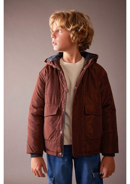 Erkek Çocuk Su İtici Kapüşonlu Mont A2265A823WN