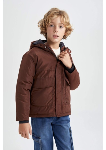 Erkek Çocuk Su İtici Kapüşonlu Mont A2265A823WN