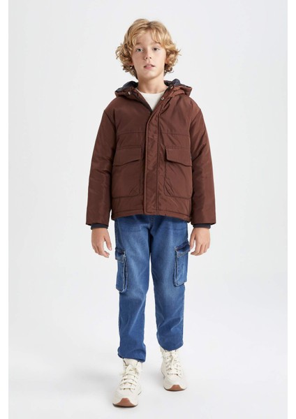 Erkek Çocuk Su İtici Kapüşonlu Mont A2265A823WN