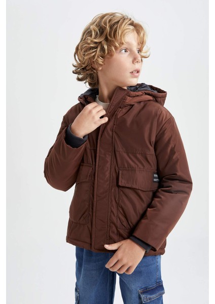 Erkek Çocuk Su İtici Kapüşonlu Mont A2265A823WN