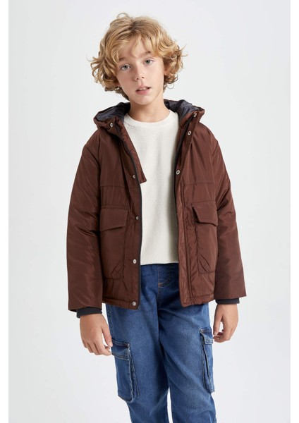 Erkek Çocuk Su İtici Kapüşonlu Mont A2265A823WN