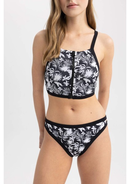 Fit Sörfçü Bel Lastik Detaylı Bikini Altı Z9366AZ23HS