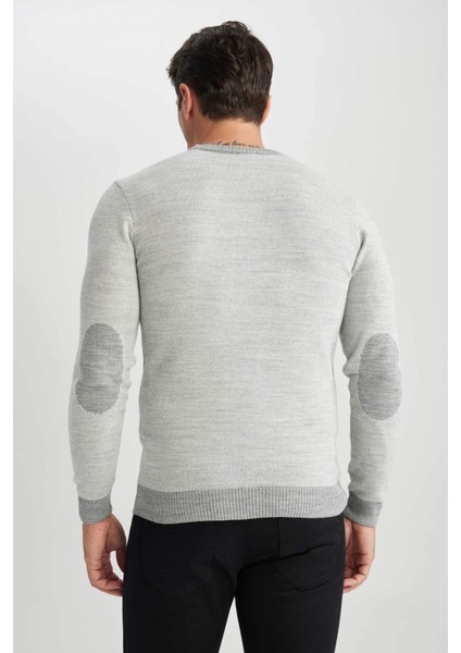 Standart Fit Normal Kesim Bisiklet Yaka Triko Kazak R1110AZ23WN