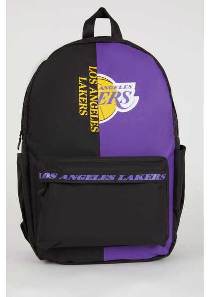 Unisex NBA Los Angeles Lakers Su Geçirmez Kumaş Okul Çantası A5465AXNS