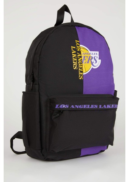 Unisex NBA Los Angeles Lakers Su Geçirmez Kumaş Okul Çantası A5465AXNS