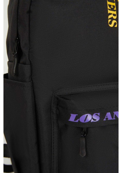 Unisex NBA Los Angeles Lakers Su Geçirmez Kumaş Okul Çantası A5465AXNS