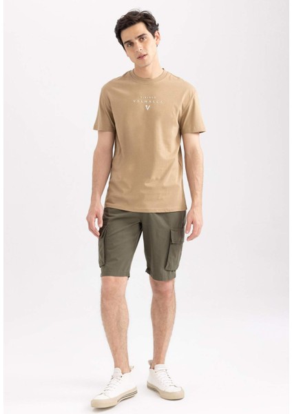 Regular Fit Kargo Cepli Bermuda Şort N8607AZ23SM
