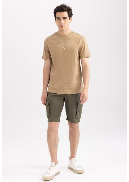 Regular Fit Kargo Cepli Bermuda Şort N8607AZ23SM