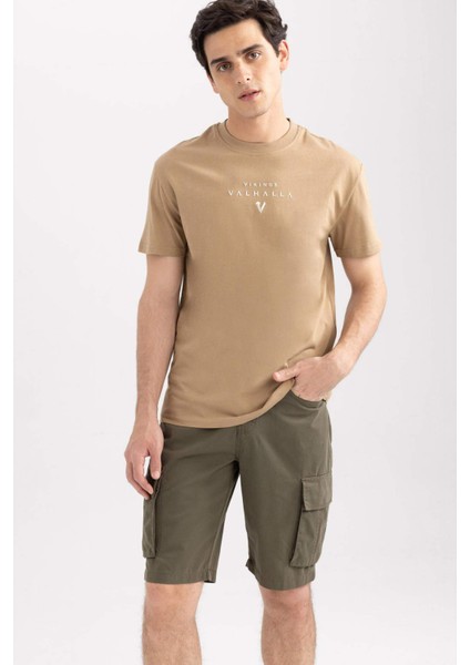 Regular Fit Kargo Cepli Bermuda Şort N8607AZ23SM