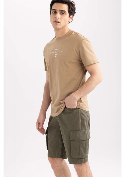 Regular Fit Kargo Cepli Bermuda Şort N8607AZ23SM