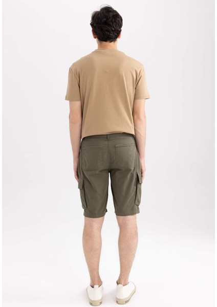 Regular Fit Kargo Cepli Bermuda Şort N8607AZ23SM