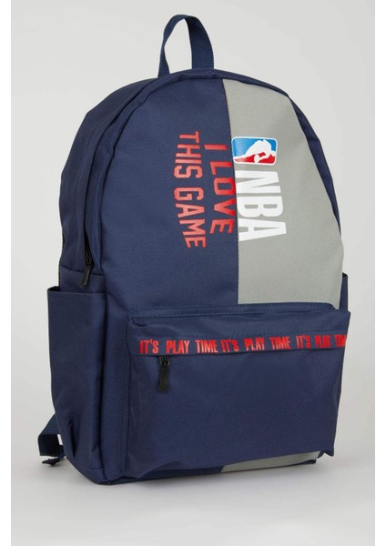 Unisex NBA Wordmark Su Geçirmez Kumaş Okul Çantası A5472AXNS